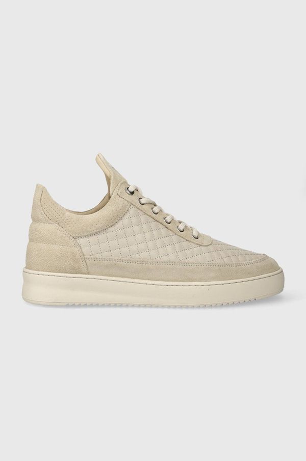 Filling Pieces Kožne tenisice Filling Pieces Low Top Quilted boja: bež, 10100151919