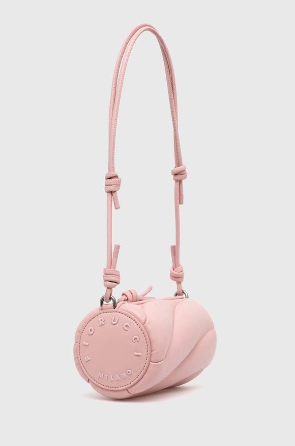 Fiorucci Kožna torba Fiorucci Baby Pink Leather Mini Mella Bag boja: ružičasta, U01FPABA002LE04PN02