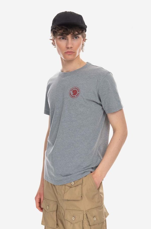 Fjallraven Majica kratkih rukava Fjallraven boja: siva, s tiskom, F87313.051-51