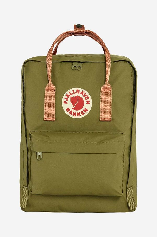 Fjallraven Ruksak Fjallraven Kanken boja: zelena, veliki, s aplikacijom, F23510.631.241-241