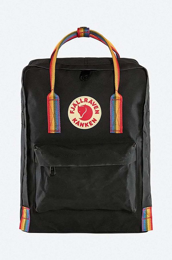 Fjallraven Ruksak Fjallraven Kanken Rainbow boja: crna, veliki, s aplikacijom, F23620.550.907-550