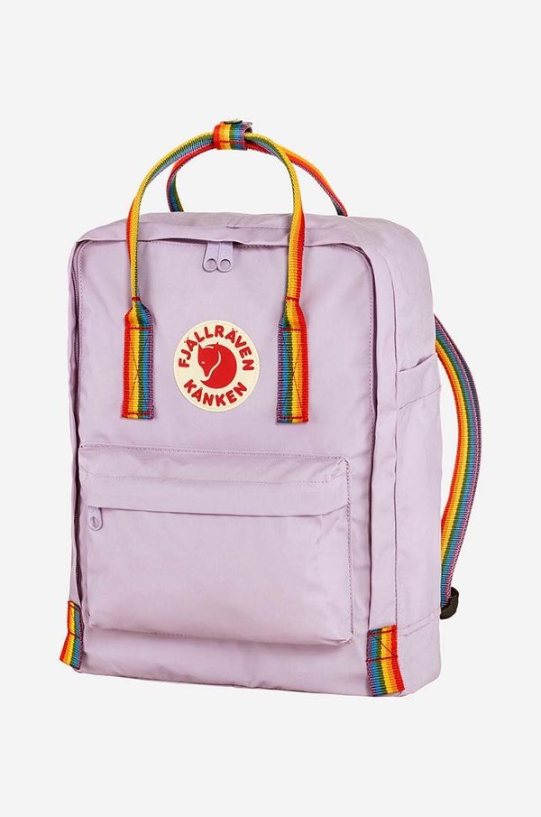 Fjallraven Ruksak Fjallraven Kanken Rainbow boja: ljubičasta, mali, s aplikacijom, F23620.457.907-907