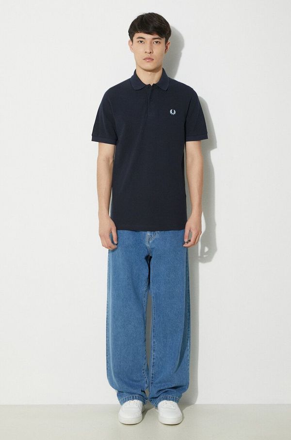Fred Perry Pamučna polo majica Fred Perry The Original Shirt boja: tamno plava, s aplikacijom, M3.795