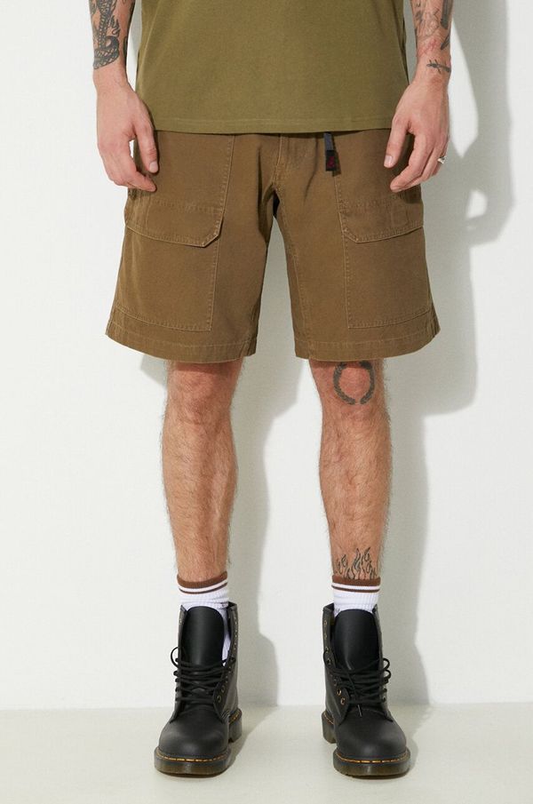 Gramicci Pamučne kratke hlače Gramicci Canvas Eqt Short boja: zelena, G4SM.P005