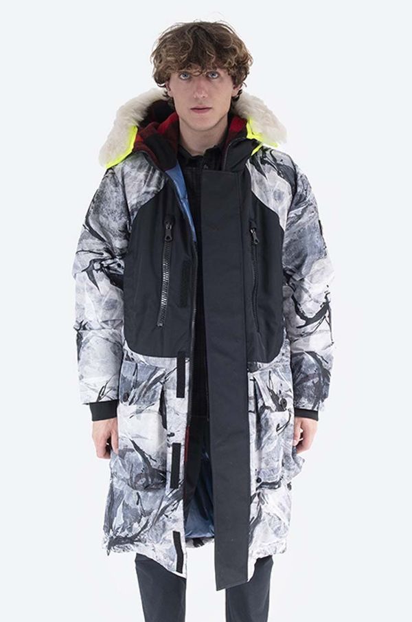 Griffin Dvostrana pernata jakna Griffin za muškarce, boja: siva, za zimu, GW20.01A-grey