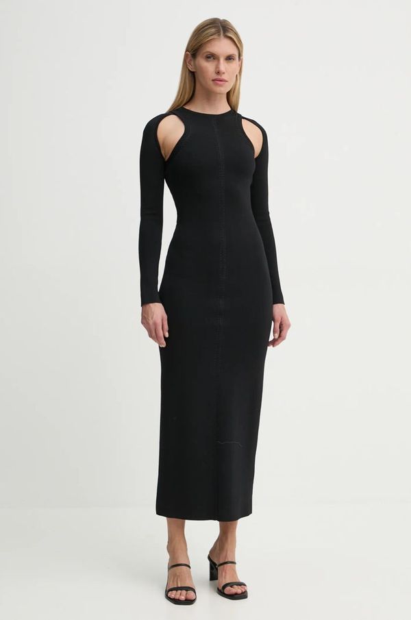 Nanushka Haljina Nanushka ANITTA boja: crna, maxi, uska, NW24FWDR43099