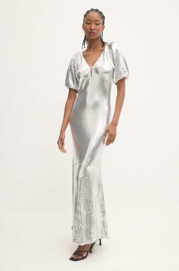 Rotate Haljina Rotate 0 boja: srebrna, maxi, uska, 1132052293