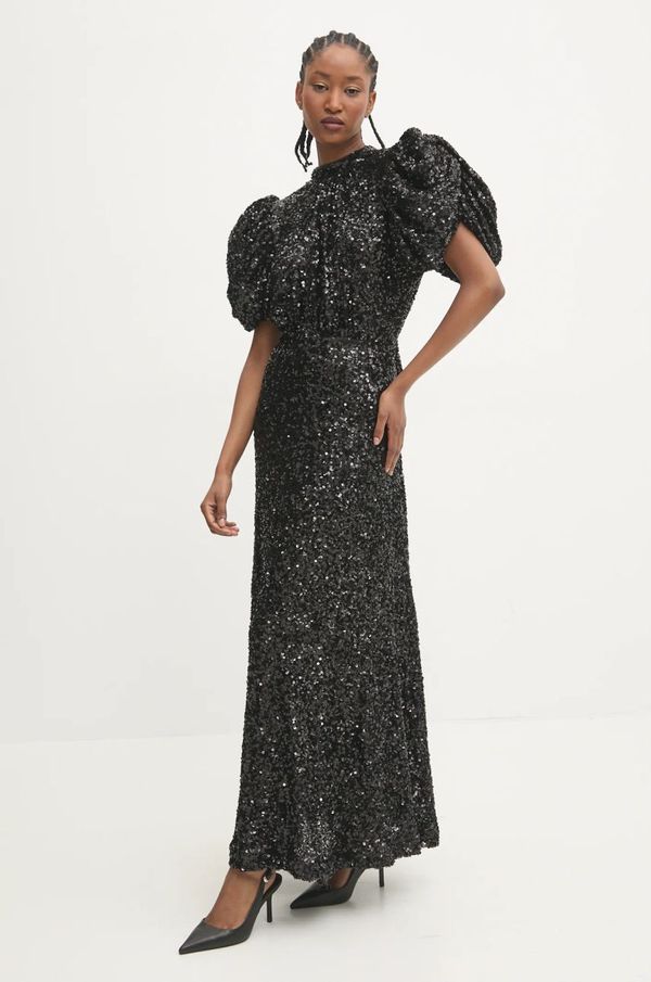 Rotate Haljina Rotate boja: crna, maxi, širi se prema dolje, 114050100