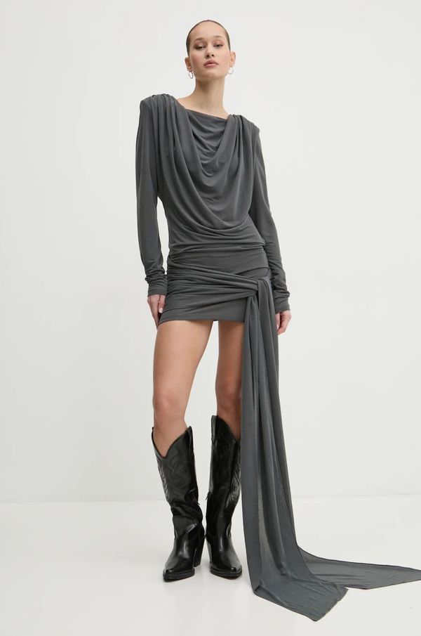 Rotate Haljina Rotate boja: siva, mini, uska, 1141011205