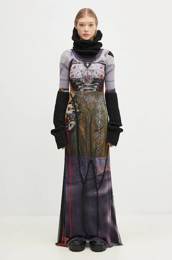 Ottolinger Haljina s primjesom vune Ottolinger Mesh Turtleneck Dress maxi, uska, 1010302721