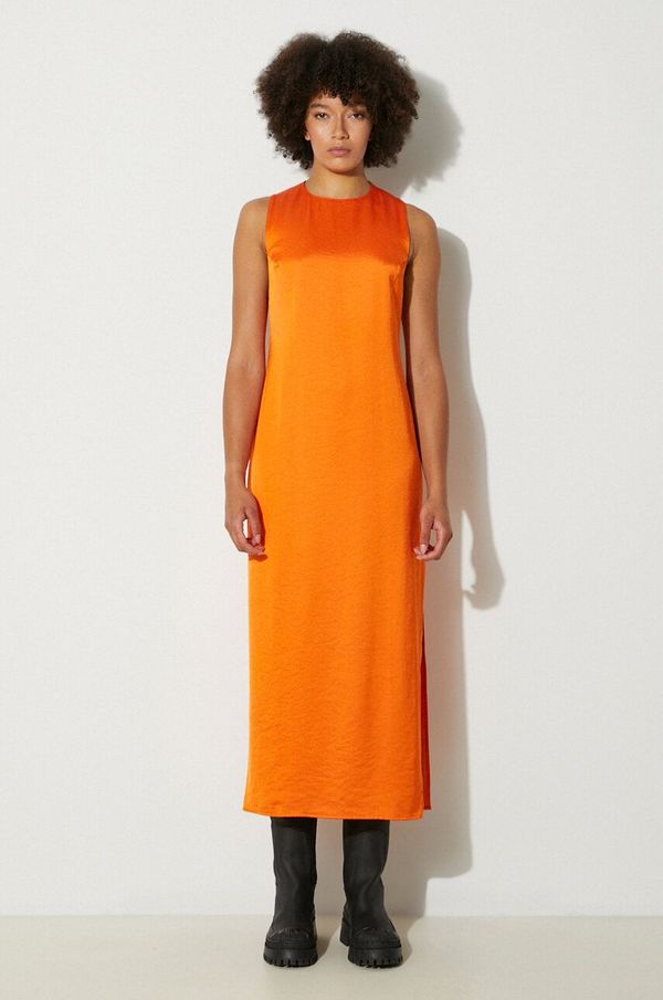 Samsoe Samsoe Haljina Samsoe Samsoe boja: narančasta, maxi, ravna