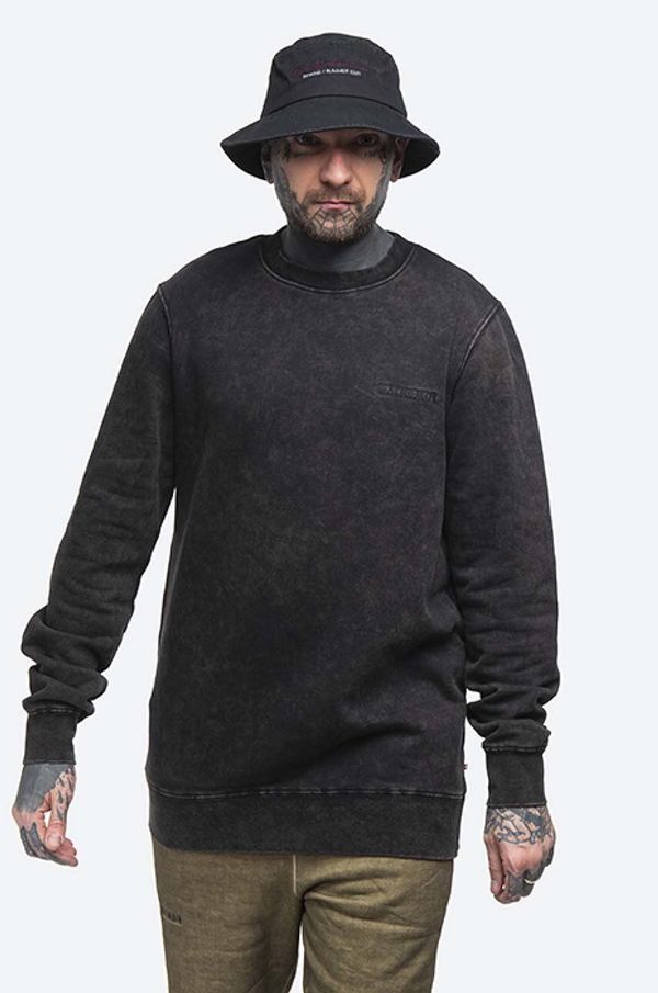 Han Kjøbenhavn Pamučna dukserica Han Kjøbenhavn Casual Crew za muškarce, boja: siva, glatka, M.130315-GRAPHITE