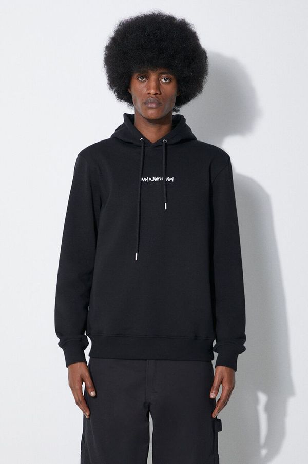 Han Kjøbenhavn Pamučna dukserica Han Kjøbenhavn Graphic za muškarce, boja: crna, s kapuljačom, s tiskom, M-133616