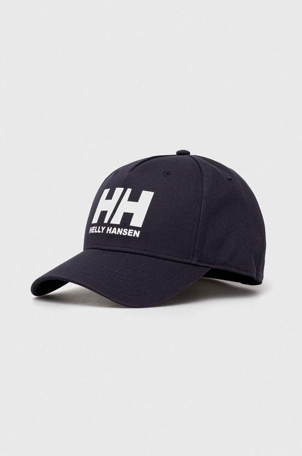 Helly Hansen Pamučna kapa sa šiltom Helly Hansen HH Ball Cap 67434 001 boja: tamno plava, s tiskom