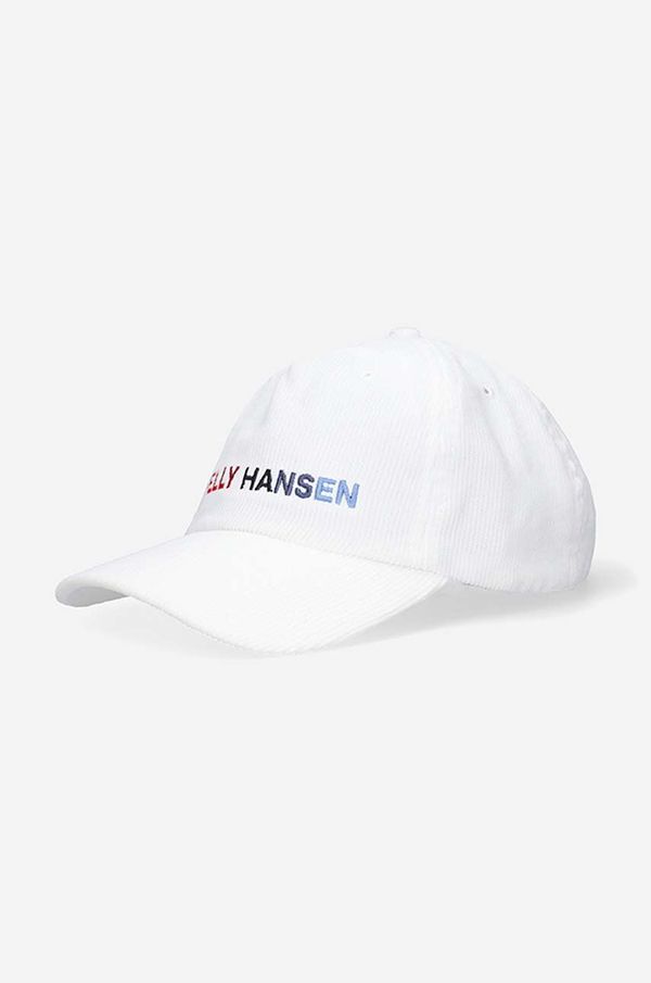 Helly Hansen Samtana kapa sa šiltom Helly Hansen Graphic Cap boja: bijela, s aplikacijom, 48146-11