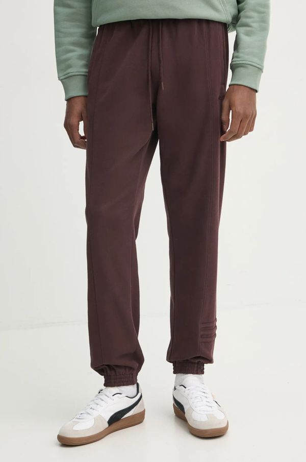 adidas Originals Hlače adidas Originals PRE - LOVED PNT za muškarce, boja: smeđa, bez uzorka, JC8355