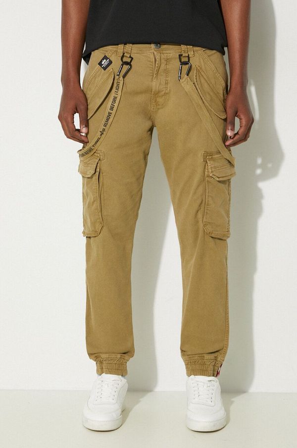 Alpha Industries Hlače Alpha Industries Utility Pant za muškarce, boja: zelena, uski kroj, 128202