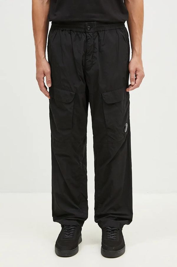 C.P. Company Hlače C.P. Company Chrome-R Loose Cargo Pants za muškarce, boja: crna, ravni kroj, 17CMPA093A005904G