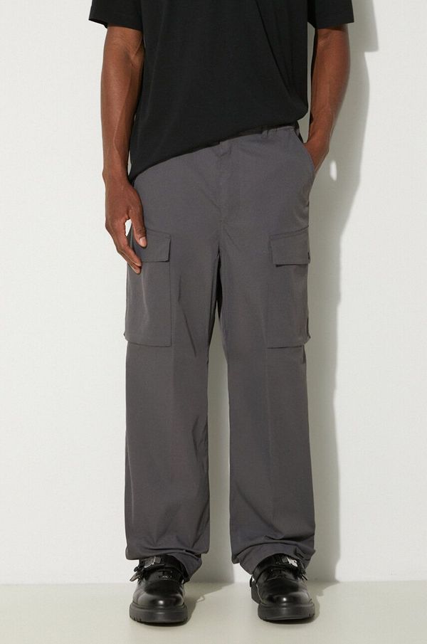 Carhartt WIP Hlače Carhartt WIP Balto Pant za muškarce, boja: siva, cargo kroj, I033616.87XX