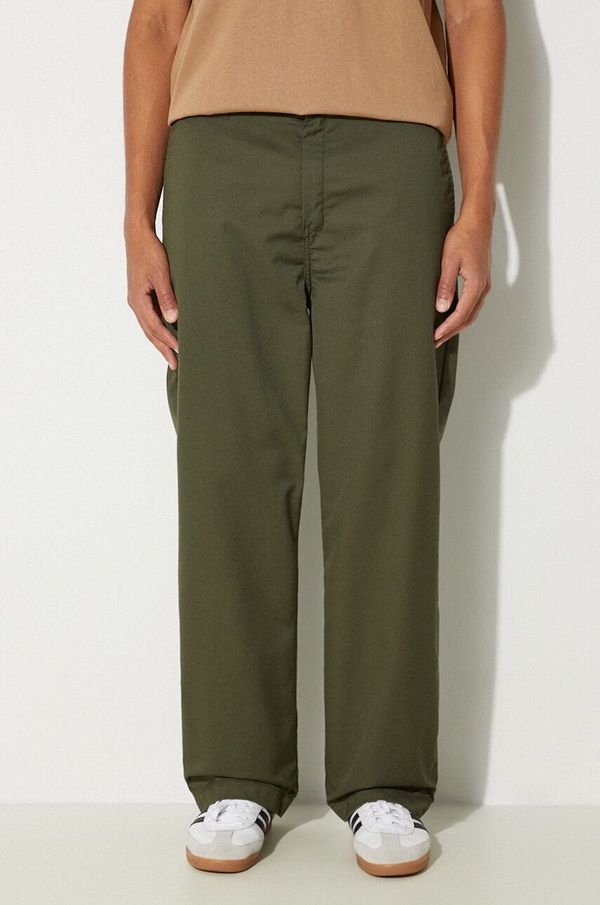 Carhartt WIP Hlače Carhartt WIP Craft Pant za muškarce, boja: zelena, ravni kroj, I027965.66602