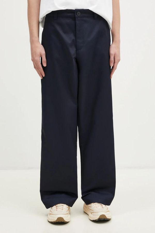 Champion Hlače Champion Straight Hem Pants za muškarce, boja: tamno plava, ravni kroj, 220715