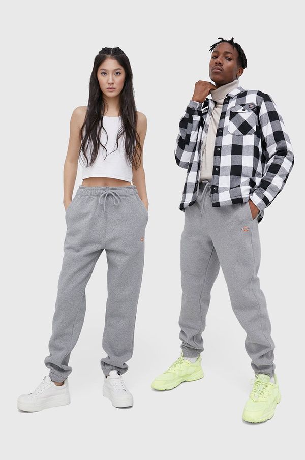 Dickies Hlače Dickies boja: siva, DK0A4XIMGYM-GREYMELANG