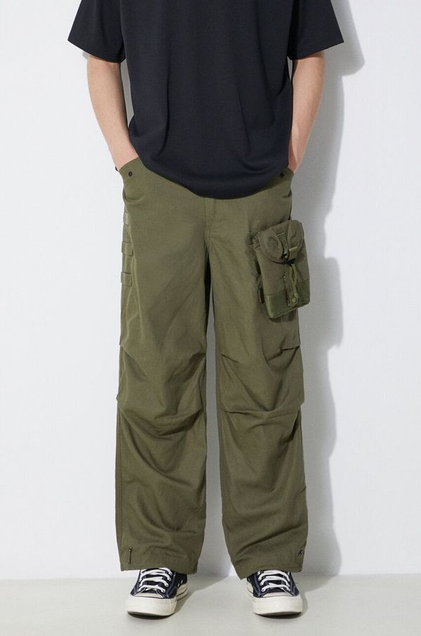Maharishi Hlače Maharishi M.A.L.I.C.E. M51 Cargo Pants Cotton Hemp Twill 28 za muškarce, boja: zelena, ravni kroj, 5051.OLIVE