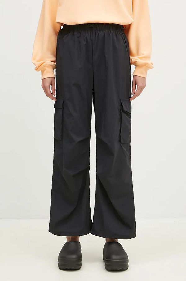 New Balance Hlače New Balance za žene, boja: crna, široke, visoki struk, WP43534BK