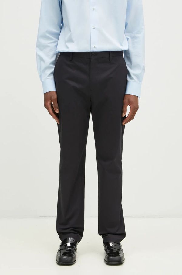 Paul Smith Hlače Paul Smith za muškarce, boja: tamno plava, uski kroj, M1R-055Z-N01934