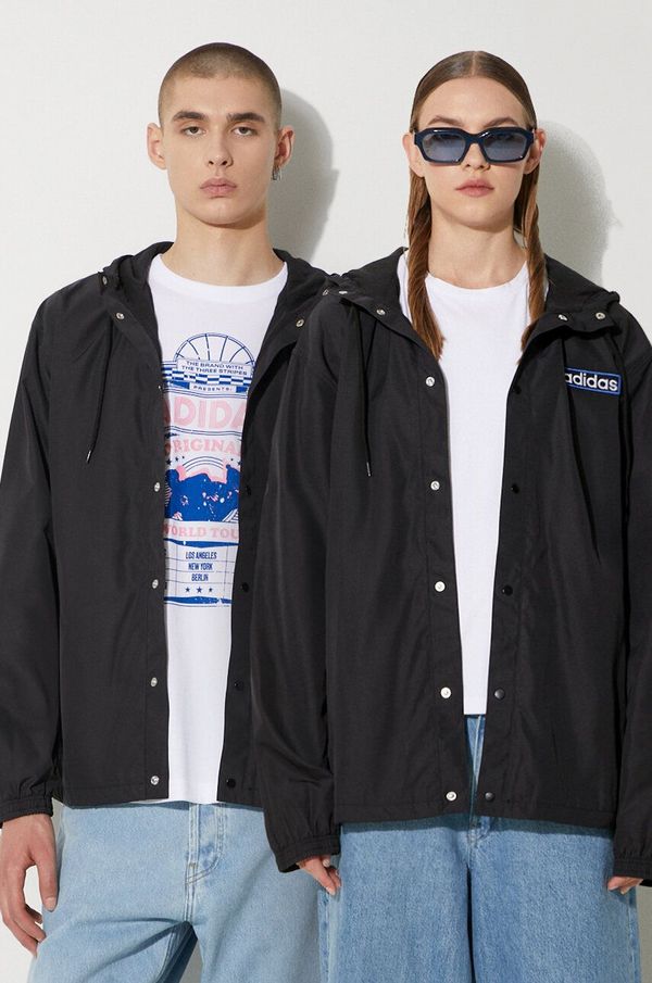 adidas Originals Jakna adidas Originals Adibreak Windbreaker boja: crna, za prijelazno razdoblje, IY4845
