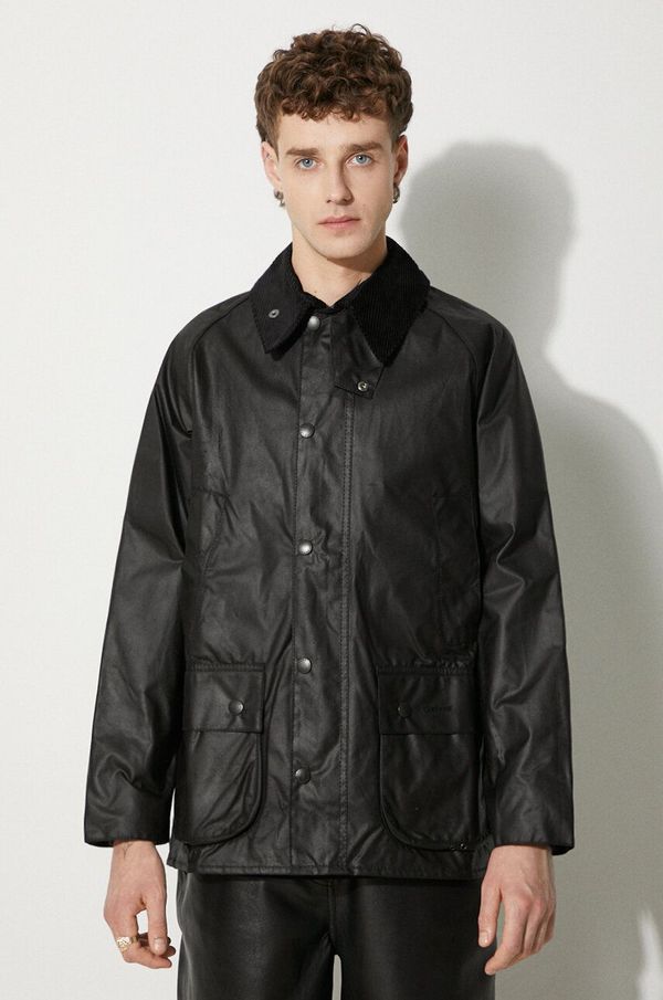 Barbour Jakna Barbour Bedale Wax Jacket za muškarce, boja: crna, za prijelazno razdoblje, MWX0018