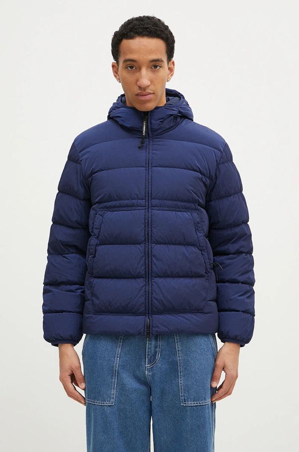 C.P. Company Jakna C.P. Company Chrome-R Goggle Down Jacket za muškarce, boja: tamno plava, za zimu, 17CMOW079A005904G