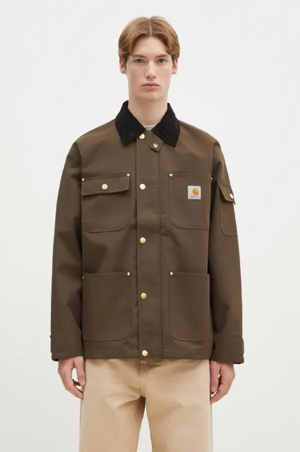 Carhartt WIP Jakna Carhartt WIP Clapton Jacket za muškarce, boja: smeđa, za prijelazno razdoblje, I034424.2NDXX