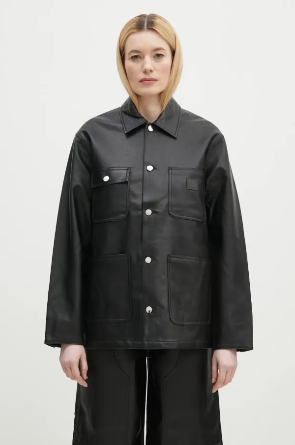 Carhartt WIP Jakna Carhartt WIP Michigan Jacket za žene, boja: crna, za prijelazno razdoblje, I034447.89XX