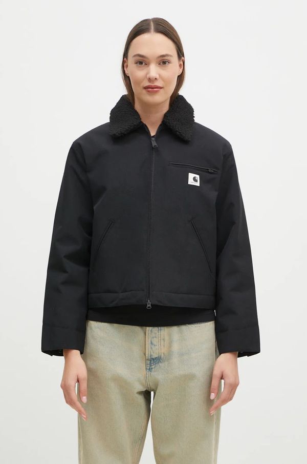 Carhartt WIP Jakna Carhartt WIP Newkirk Jacket za žene, boja: crna, za prijelazno razdoblje, I033880.2FZXX