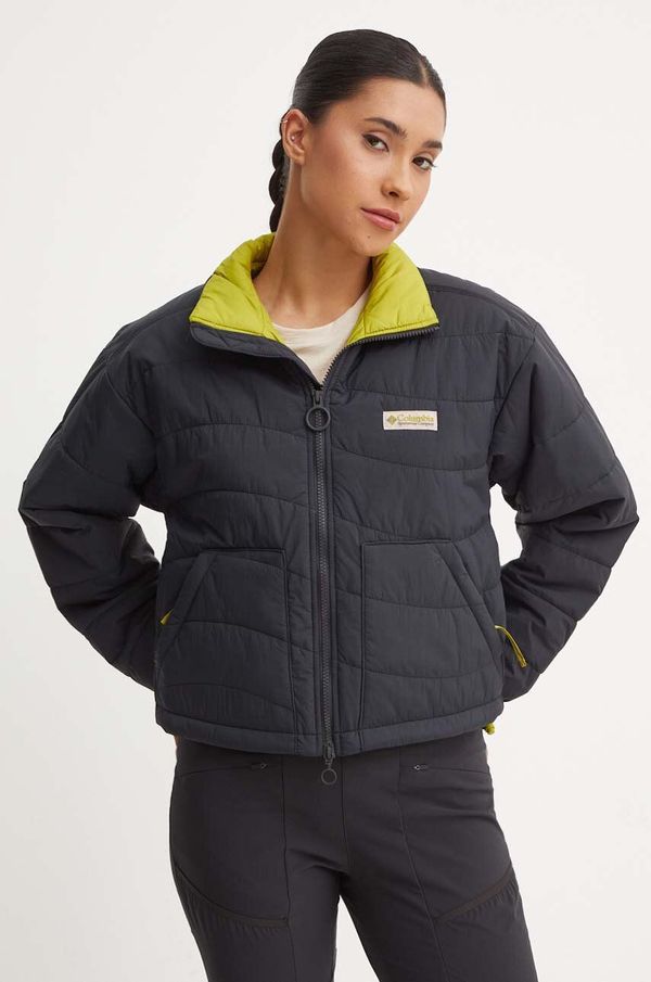 Columbia Jakna Columbia Wallowa Insulated za žene, boja: crna, za prijelazno razdoblje, oversize, 2090751