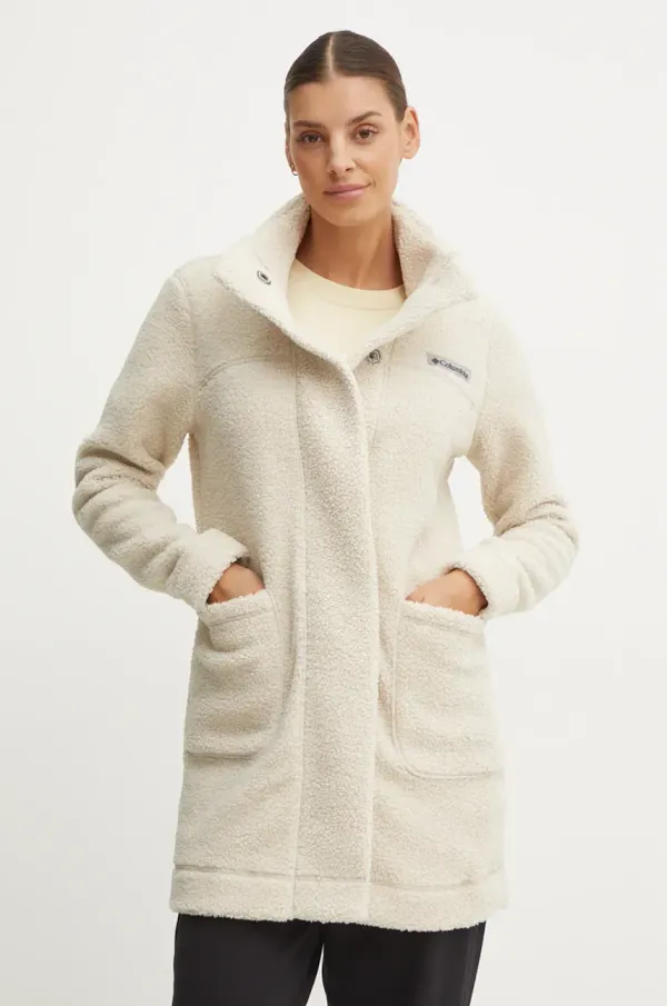 Columbia Jakna Columbia za žene, boja: bež, za prijelazno razdoblje