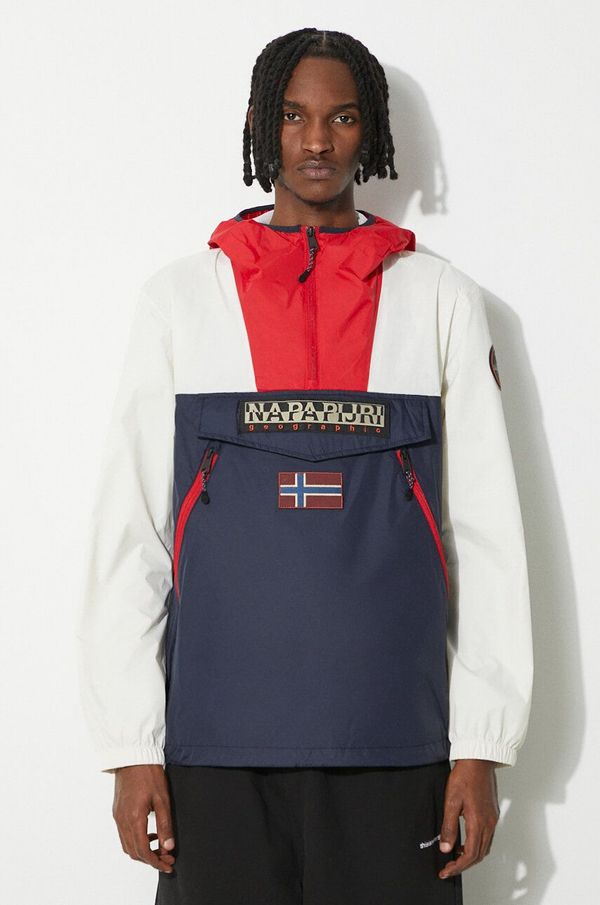 Napapijri Jakna Napapijri Rainforest Wb Pkt V2 za muškarce, boja: tamno plava, za prijelazno razdoblje, NP0A4HX6MF51