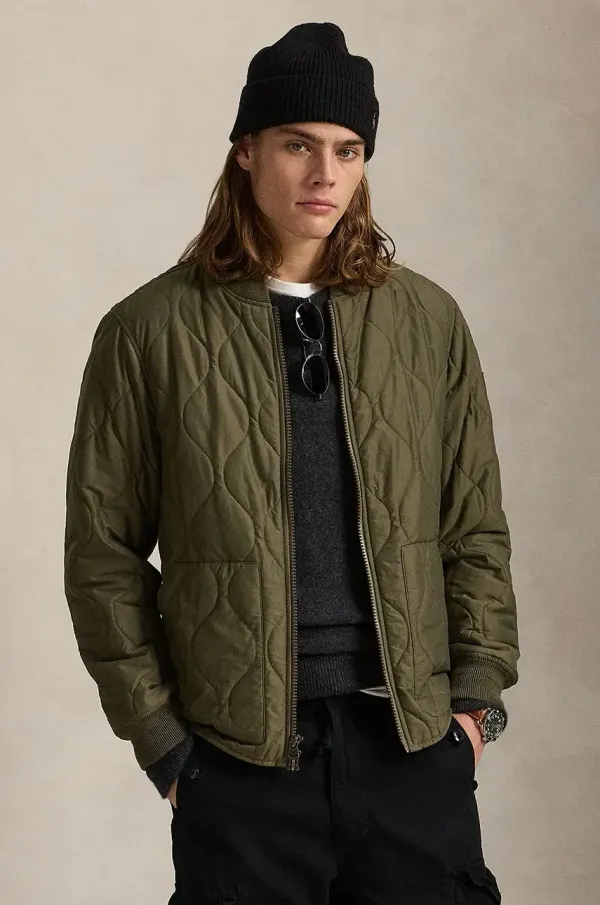 Polo Ralph Lauren Jakna Polo Ralph Lauren za muškarce, boja: zelena, za prijelazno razdoblje, 710955785