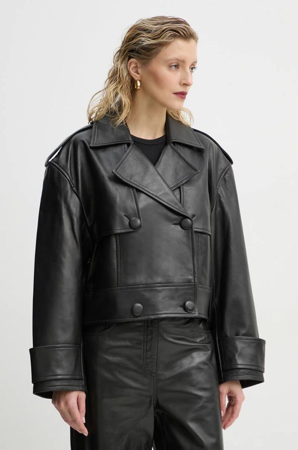 Stand Studio Jakna Stand Studio Bloom za žene, boja: crna, za prijelazno razdoblje, 66387-7010