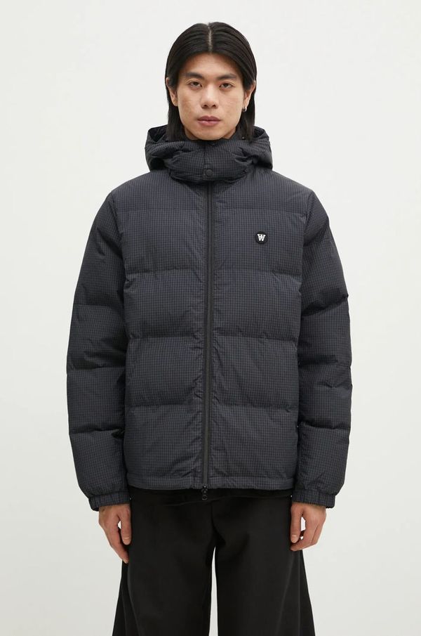 Wood Wood Jakna Wood Wood Hen Ripstop Puffer za muškarce, boja: crna, za zimu, 10325101.1629