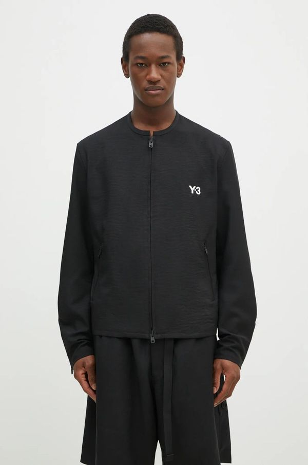 Y-3 Jakna Y-3 Sport Uniform 3-Stripe Jacket za muškarce, boja: crna, za prijelazno razdoblje, JN7037
