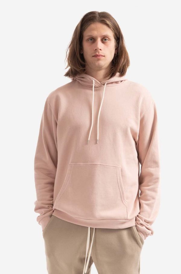 John Elliott Pamučna dukserica John Elliott Beach Hoodie 0711A za muškarce, boja: ružičasta, s kapuljačom, glatka, B121B00711A-pink