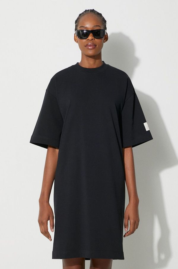 JW Anderson Pamučna haljina JW Anderson boja: crna, mini, oversize, JD0034.PG1366