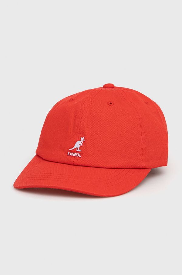 Kangol Pamučna kapa Kangol boja: crvena, s aplikacijom, K5165HT.CG637-CG637
