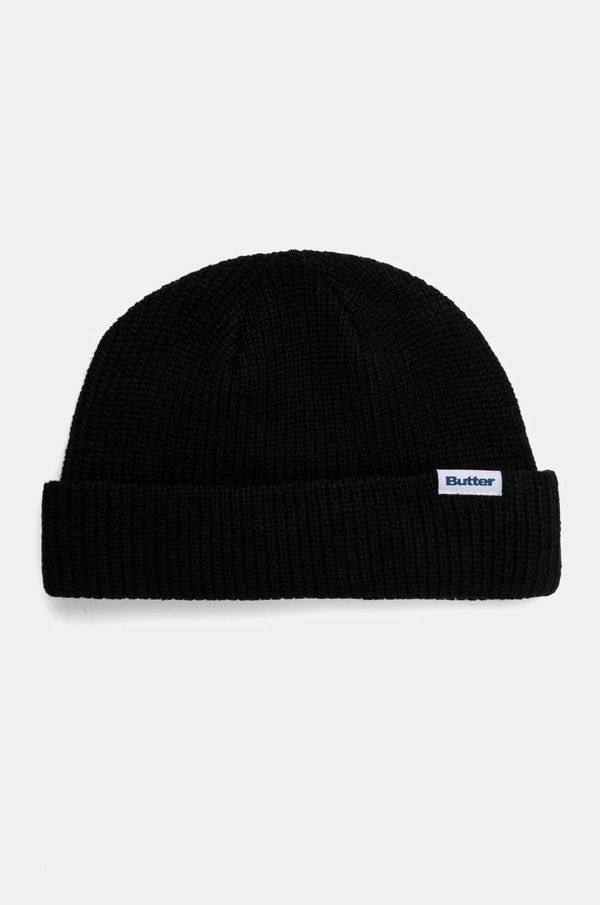 Butter Goods Kapa Butter Goods Wharfie Beanie boja: crna, od tanke pletenine, BG243810