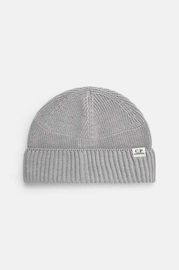 C.P. Company Kapa C.P. Company Knit Cap In Re-Wool boja: siva, bez uzorka, 17CMAC293A006595A
