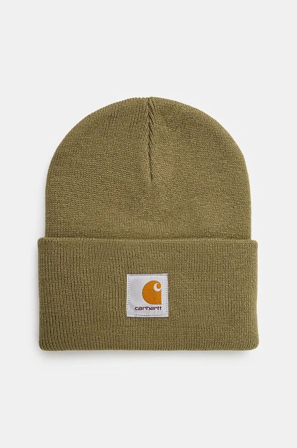 Carhartt WIP Kapa Carhartt WIP Acrylic Watch Hat boja: zelena, od tanke pletenine, I020222.2BQXX