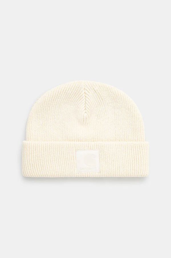 Carhartt WIP Kapa Carhartt WIP Dawson Beanie boja: bež, od debelog pletiva, pamučna, I033843.05XX