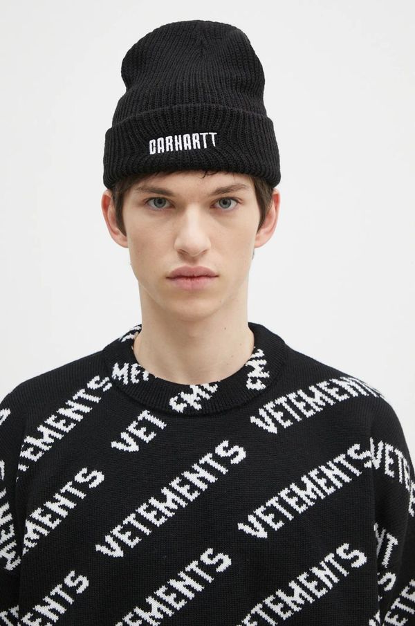 Carhartt WIP Kapa Carhartt WIP Industry Beanie boja: crna, I034368.K02XX